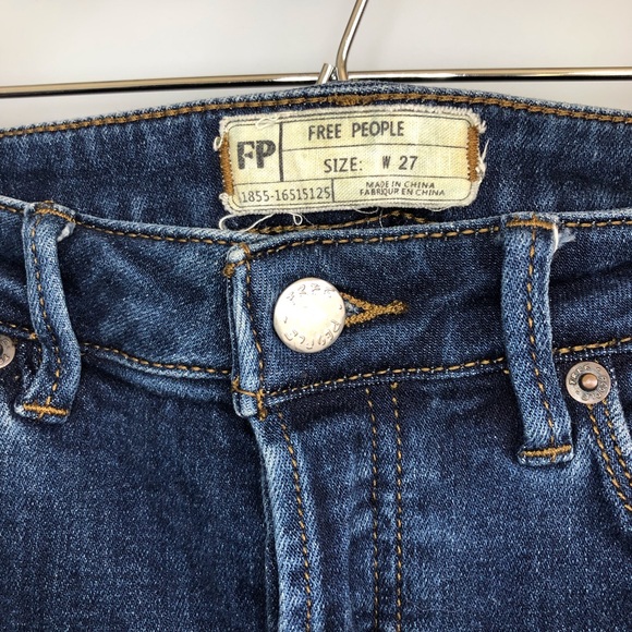 Free People Button fly  skinny jeans size 27 - Picture 4 of 11